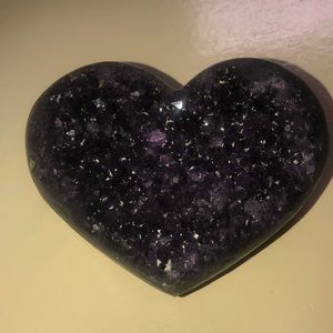 Purple Amethyst Heart